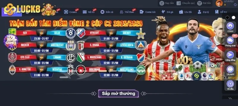LUCK8 ✔️ Trang Chủ LUCK8.COM Chính Thức Đăng Nhập Uy Tín 2026 31 Sảnh cược luck8 đa dạng